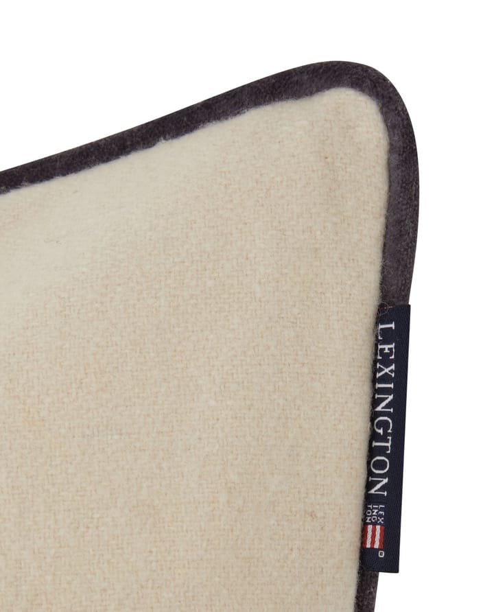 Merry Christmas Wool Mix kussenhoes 50x50 cm, White-green-beige Lexington