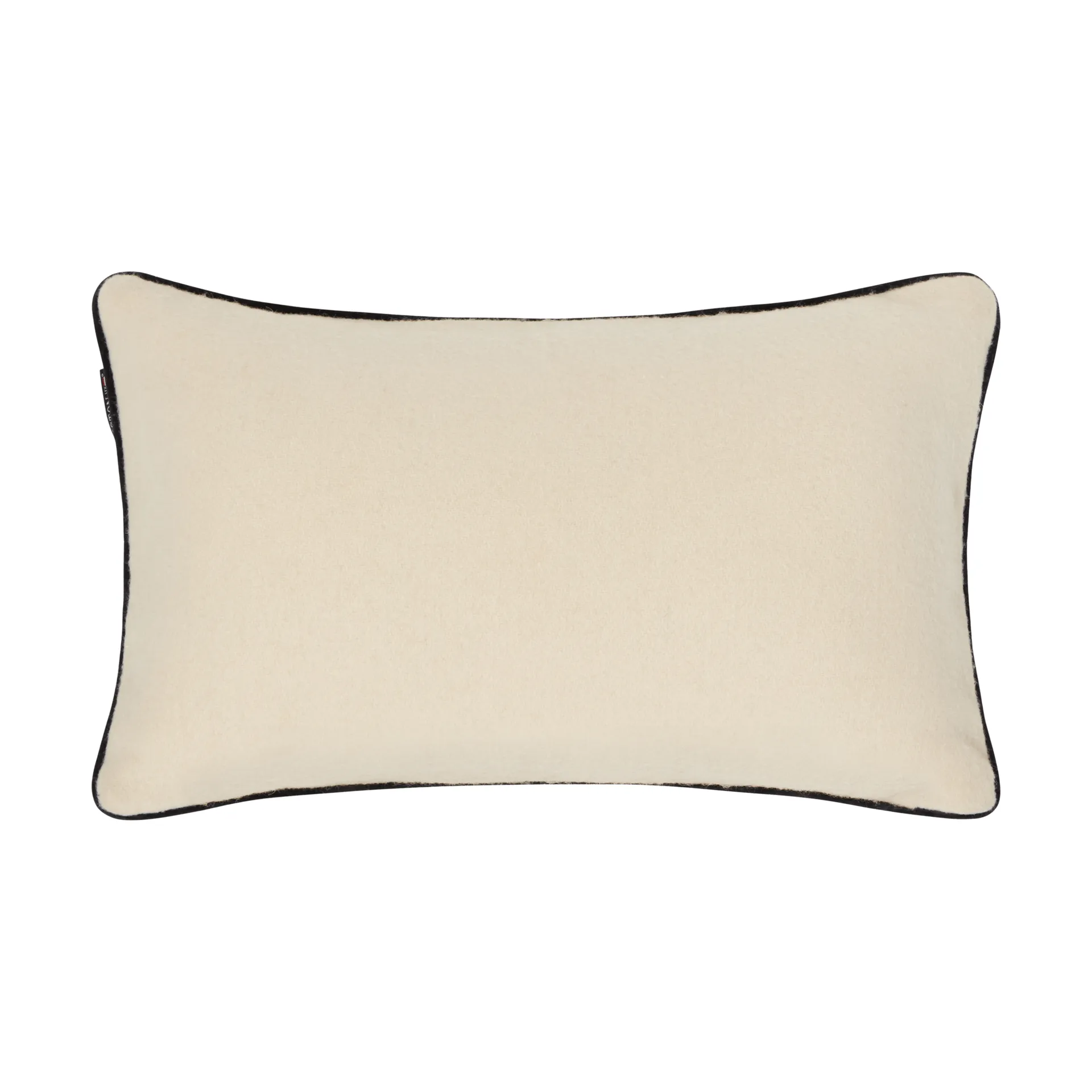 Mountains Logo sierkussen van wolmix, White-navy, 50x30 cm Lexington