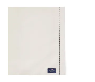 Org Cotton Oxford placemat stitches 40x50 cm - Beige-dark gray - Lexington