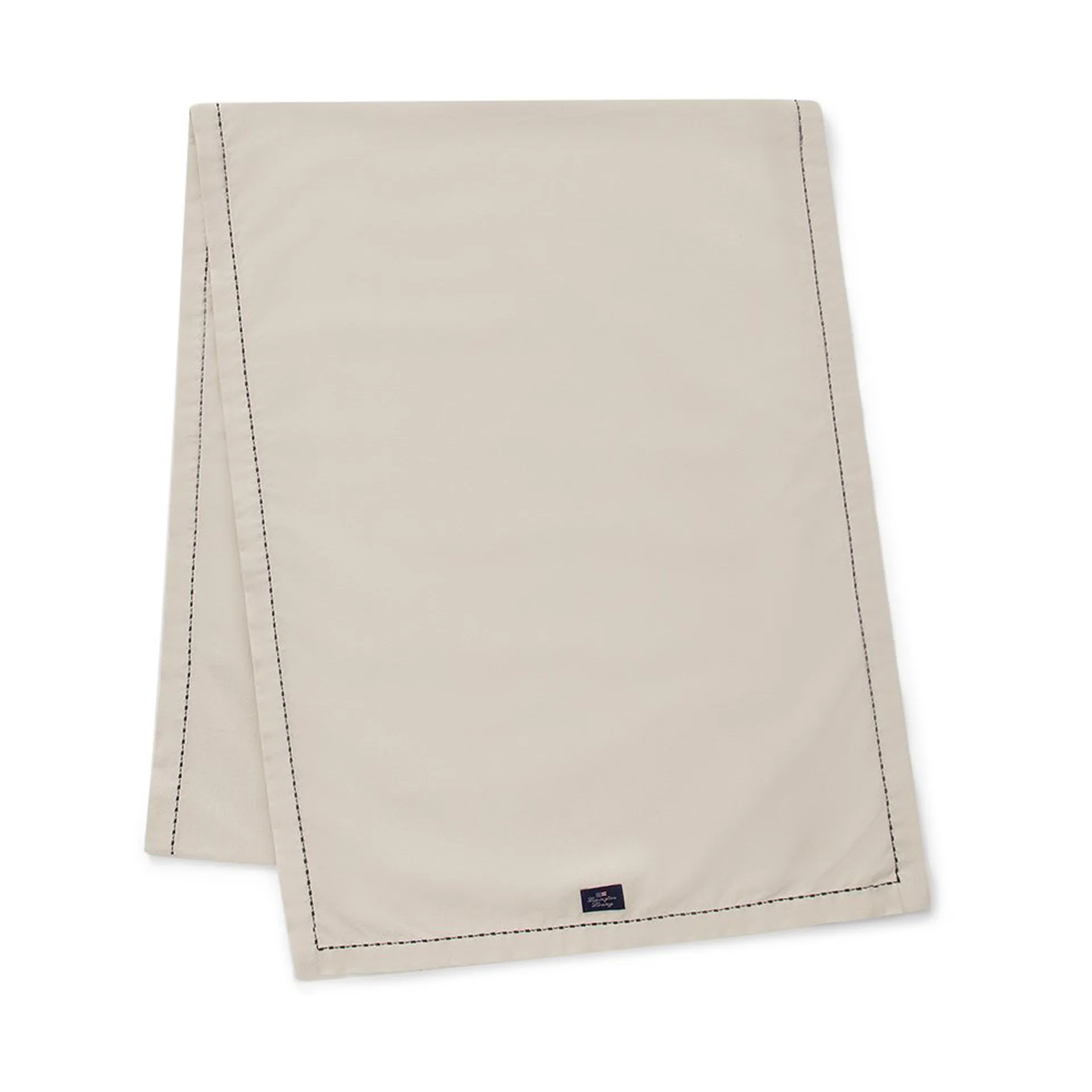 Organic Cotton Oxford tafelloper 50x250 cm stitches 50x250 cm, Beige Lexington