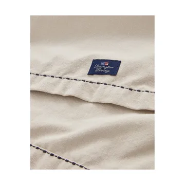 Organic Cotton Oxford tafelloper 50x250 cm stitches 50x250 cm - Beige - Lexington