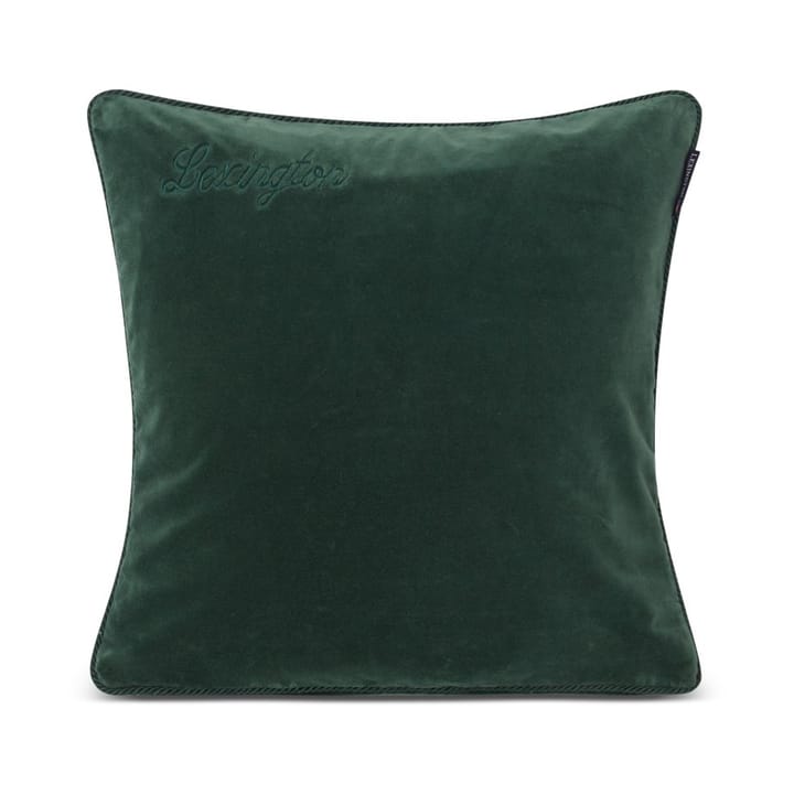 Organic Cotton Velvet kussenhoes 50x50 cm - Green - Lexington