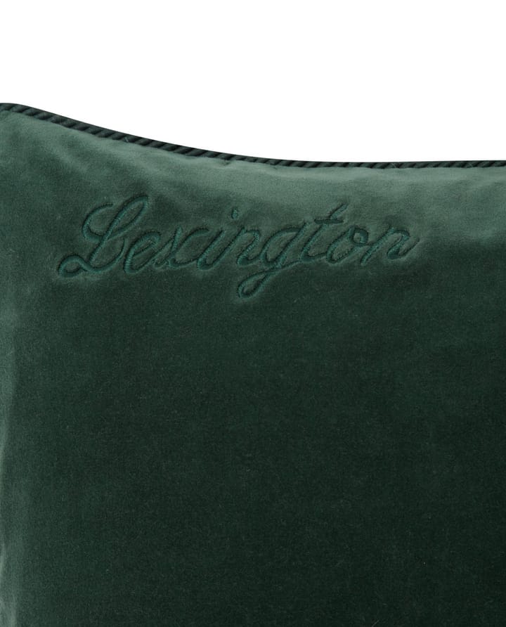 Organic Cotton Velvet kussenhoes 50x50 cm, Green Lexington
