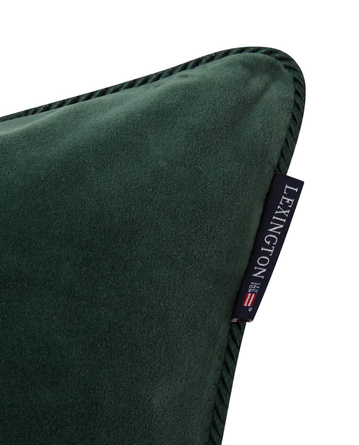 Organic Cotton Velvet kussenhoes 50x50 cm, Green Lexington