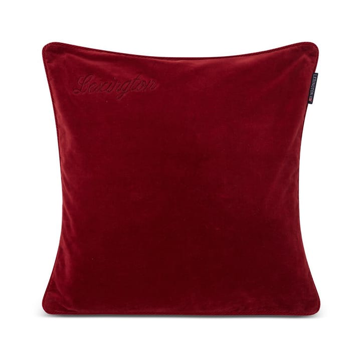 Organic Cotton Velvet kussenhoes 50x50 cm - Red - Lexington