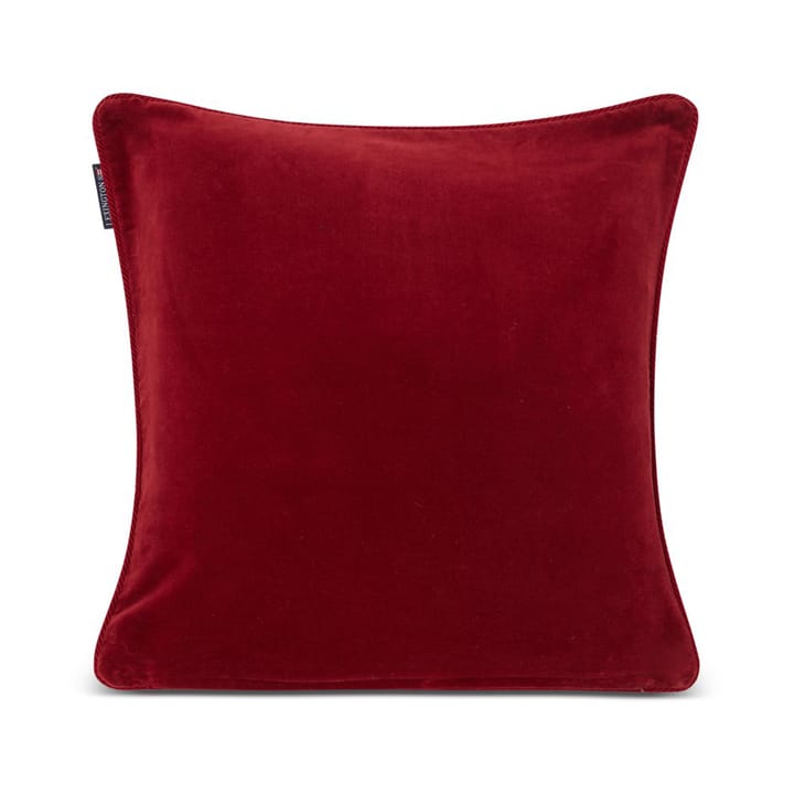 Organic Cotton Velvet kussenhoes 50x50 cm, Red Lexington