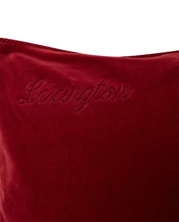 Organic Cotton Velvet kussenhoes 50x50 cm - Red - Lexington