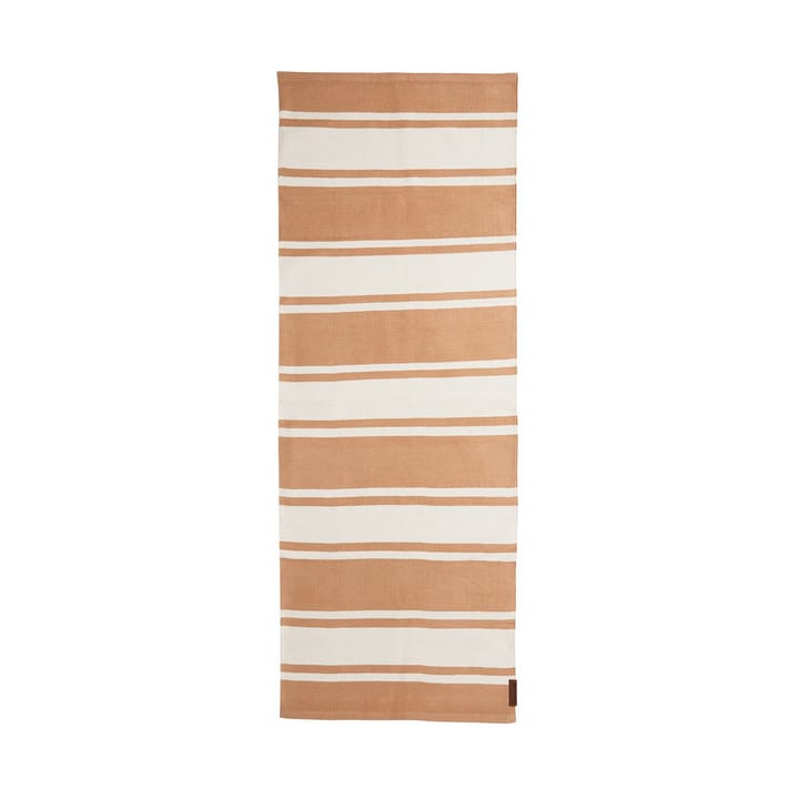 Organic Striped Cotton loopmat 70x130 cm - Beige-white - Lexington