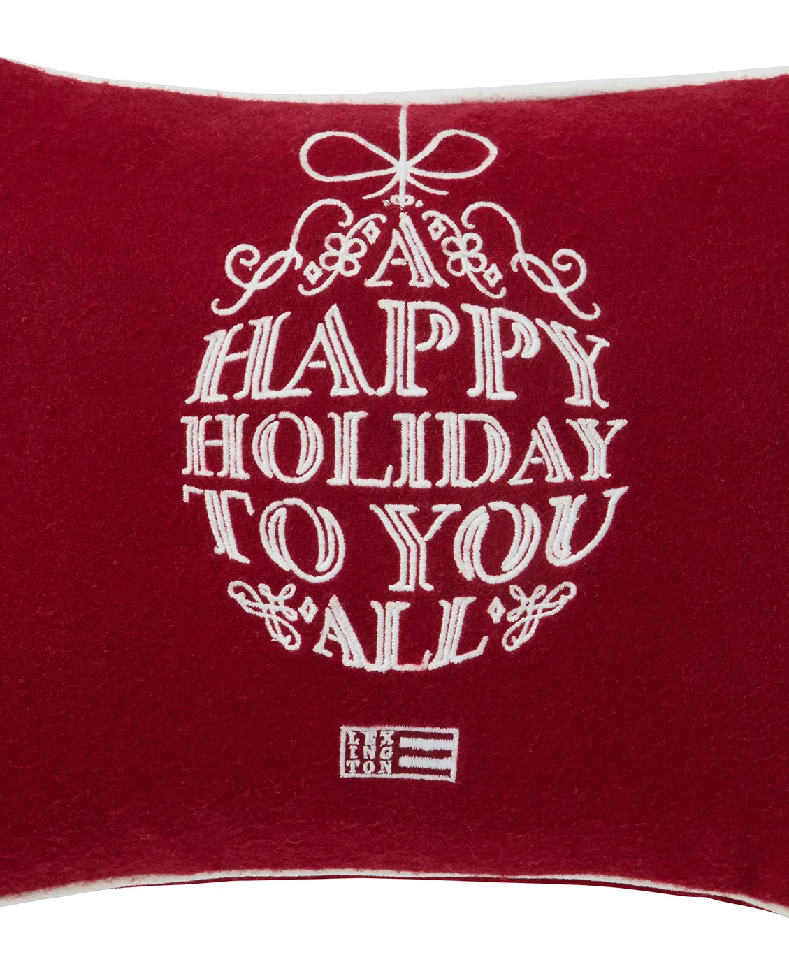 Ornament ullmix kussen 30x40 cm, Red-white Lexington