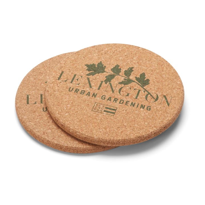 Pannenonderzetters van kurk Ø20 cm 2-pack, Urban gardening Lexington