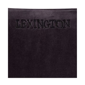 Patched Organic Cotton Velvet kussenhoes 50x50 cm - Dark gray-light beige - Lexington