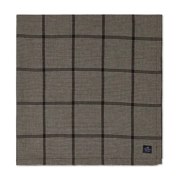 Pepita Check Cotton Linen tafelkleed 150x250 cm - Dark gray-beige - Lexington