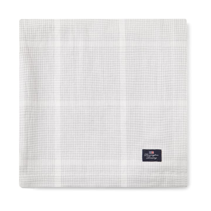 Pepita Check Cotton Linen tafelkleed 150x250 cm - White-light gray - Lexington