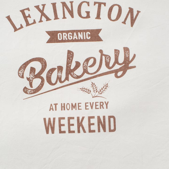 Printed Cotton Twill keukenhanddoek 50x70 cm - Off white-bruin - Lexington