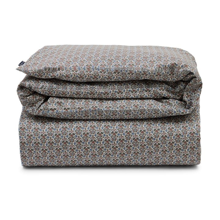 Printed flowers katoenen dekbedovertrek 220x220 cm, Beige Multi Lexington