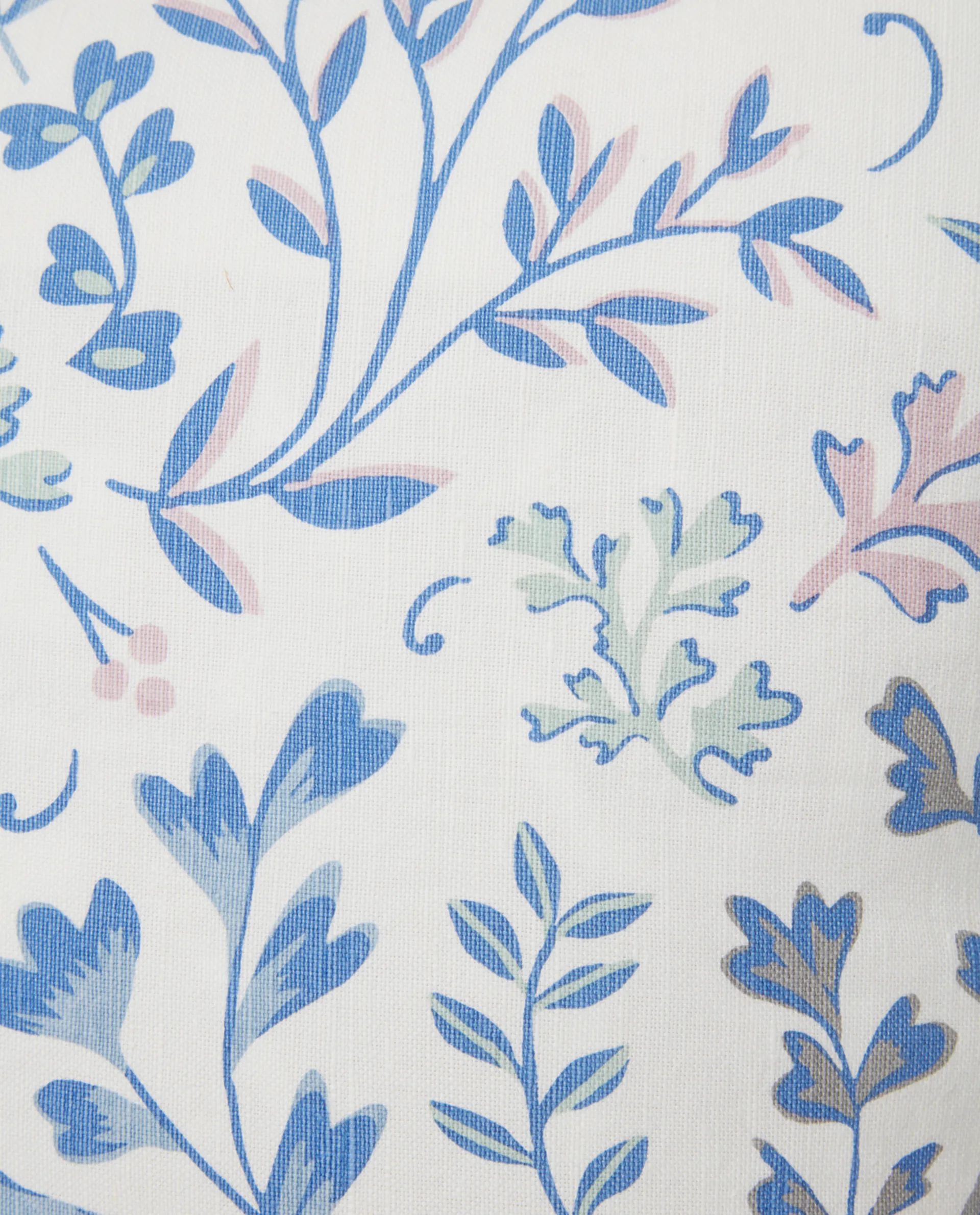 Printed Flowers kussenhoes 50x50 cm, Blauw Lexington