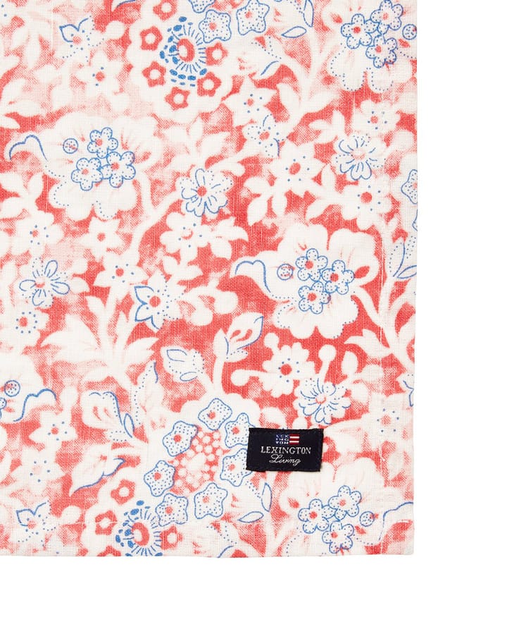 Printed Flowers Recycled Cotton stoffen servet 50x50 cm, Coral Lexington