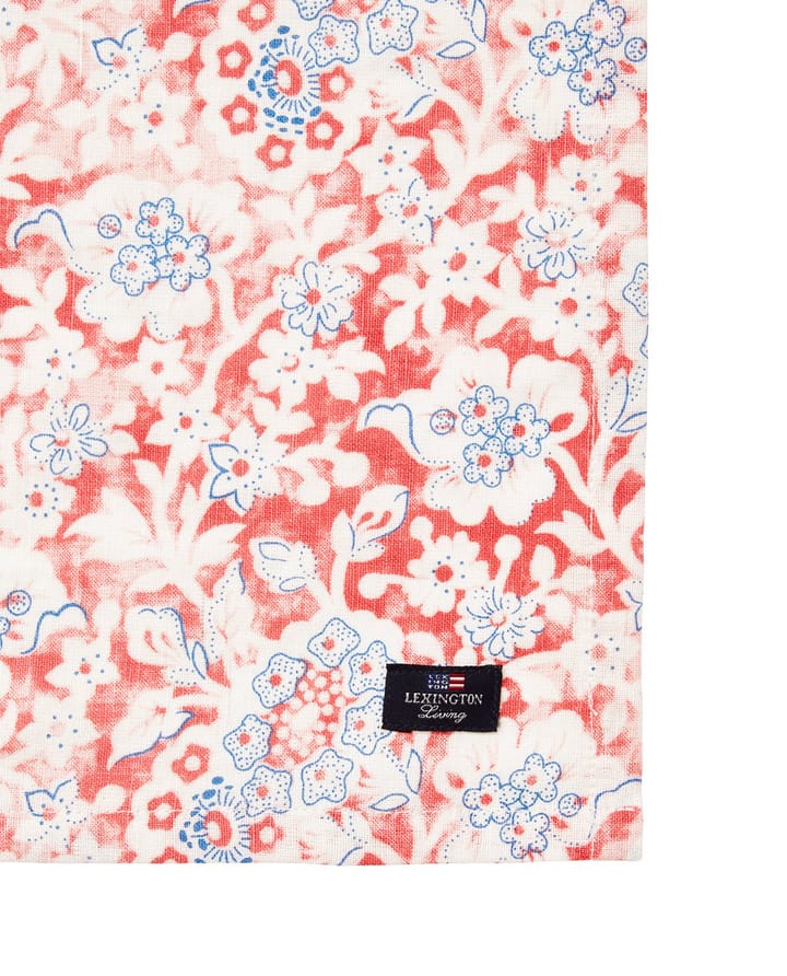 Printed Flowers Recycled Cotton stoffen servet 50x50 cm - Coral - Lexington