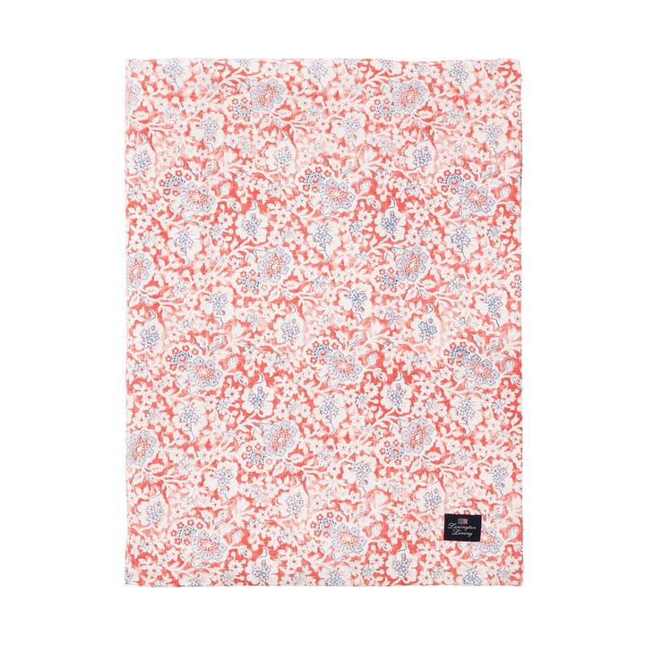 Printed Flowers Recycled Cotton tafelkleed 150x250 cm - Coral - Lexington