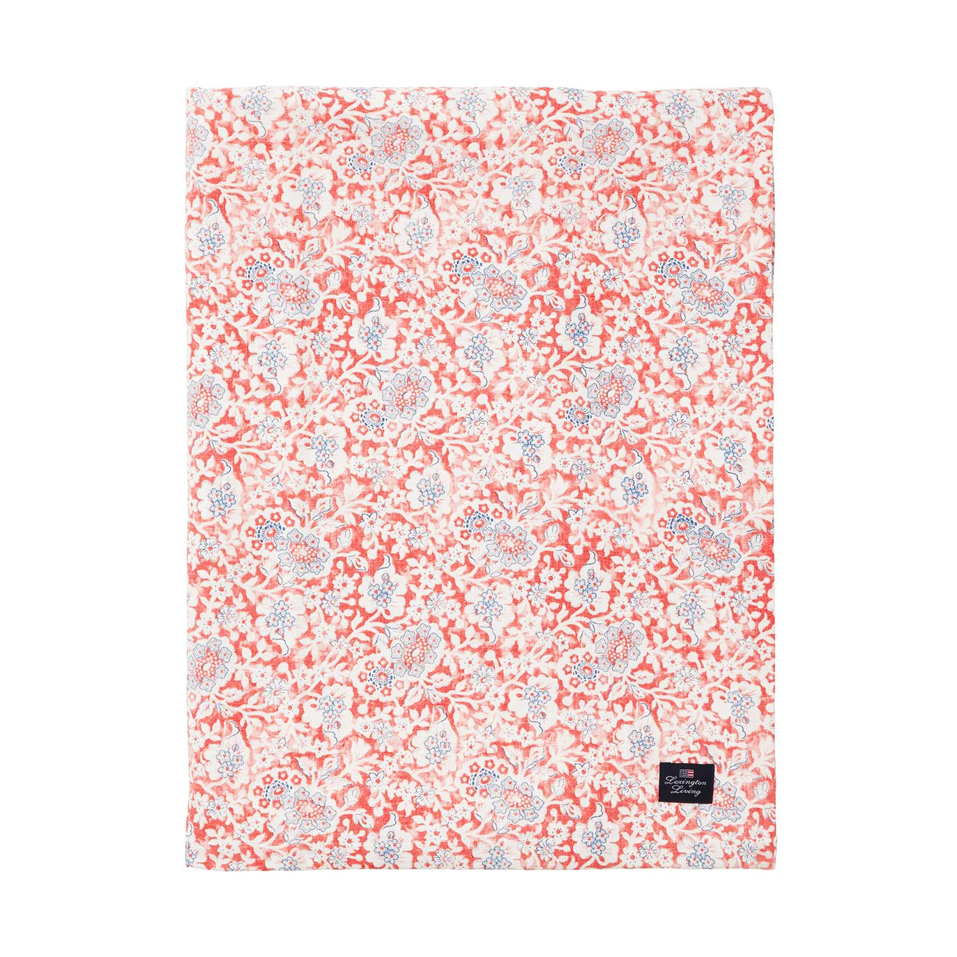 Printed Flowers Recycled Cotton tafelkleed 150x350 cm, Coral Lexington