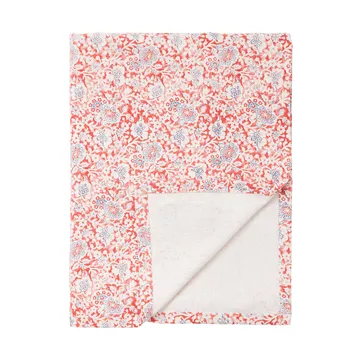 Printed Flowers Recycled Cotton tafelkleed 150x350 cm - Coral - Lexington