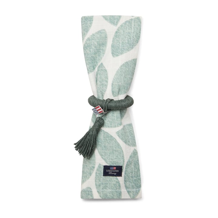 Printed Leaves stoffen servet 50x50 cm, Groen Lexington