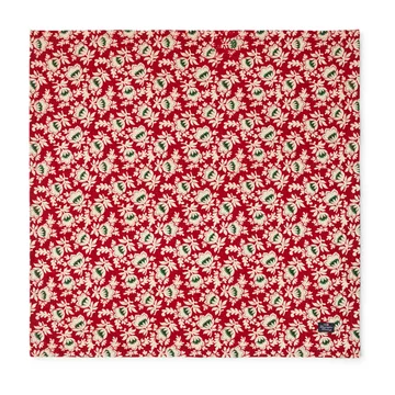Printed Organic Cotton Twill servet 50x50 cm - Red-beige-green - Lexington