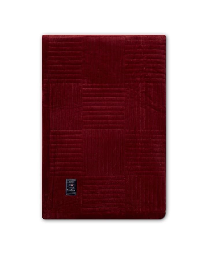 Quilted Cotton Velvet Star sprei 160x240 cm - Red - Lexington