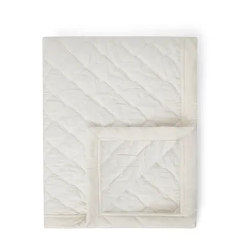 Quilted Organic Cotton Velvet sprei 240x260 cm - Snow white - Lexington