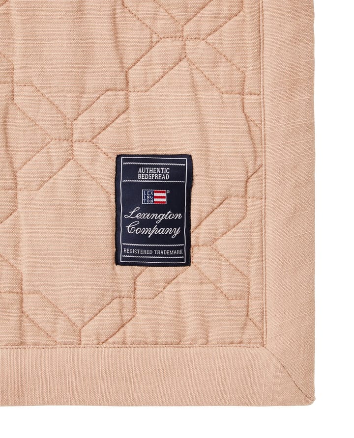 Quilted Recycled Cotton sprei 260x240 cm, Beige Lexington