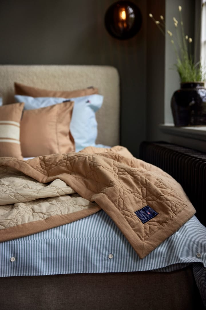 Quilted Recycled Cotton sprei 260x240 cm, Beige Lexington