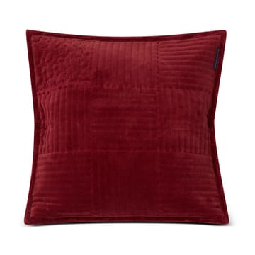 Quilted Velvet Star kussenhoes 50x50 cm - Red - Lexington