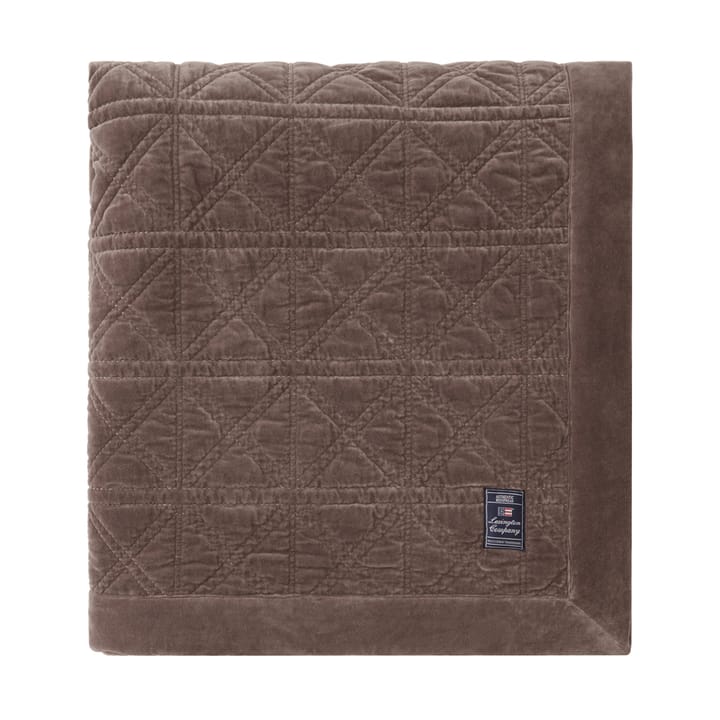 Rattan Quilted Velvet bedsprei 260x240 cm, Brown Lexington