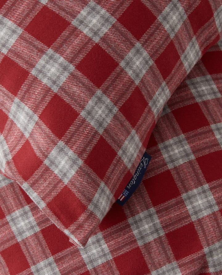 Red Checked Cotton Flannel beddengoedset, 50x60 cm, 150x210 cm Lexington