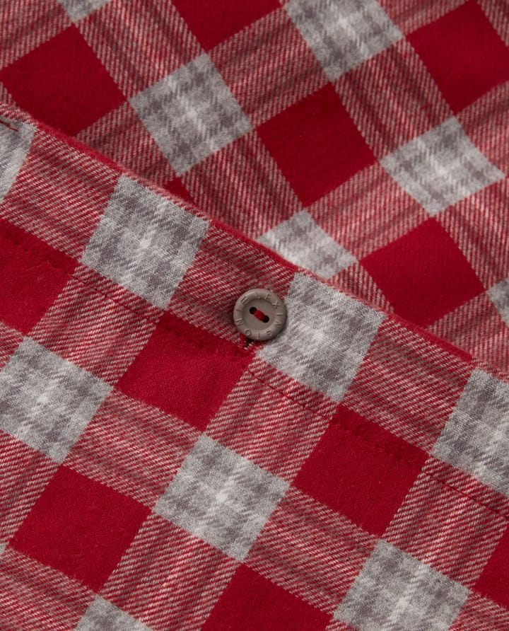 Red Checked Cotton Flannel beddengoedset, 50x60 cm, 150x210 cm Lexington