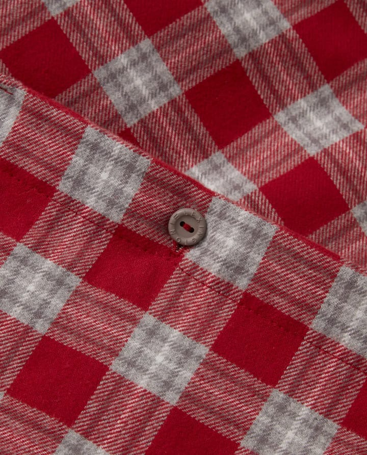 Red Checked Cotton Flannel beddengoedset - 50x60 cm, 150x210 cm - Lexington