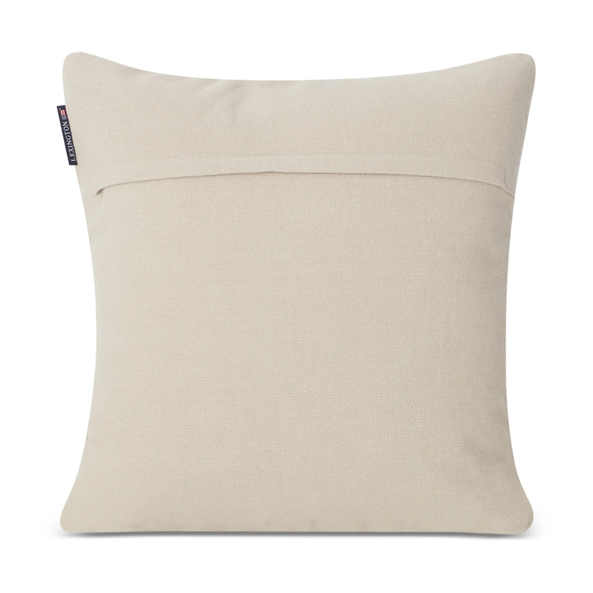Rope Deco Canvas kussenhoes 50x50 cm, Lichtbeige-wit Lexington