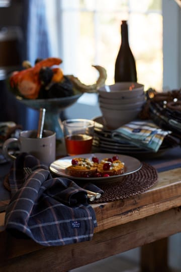 Round Recycled Paper Straw placemat Ø38 - Bruin - Lexington