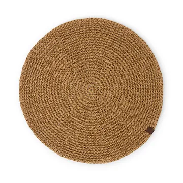 Round Recycled Paper Straw placemat Ø38 - Natural - Lexington