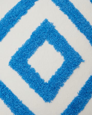 Rug Graphic Canvas kussenhoes 50x50 cm - Blauw-wit - Lexington