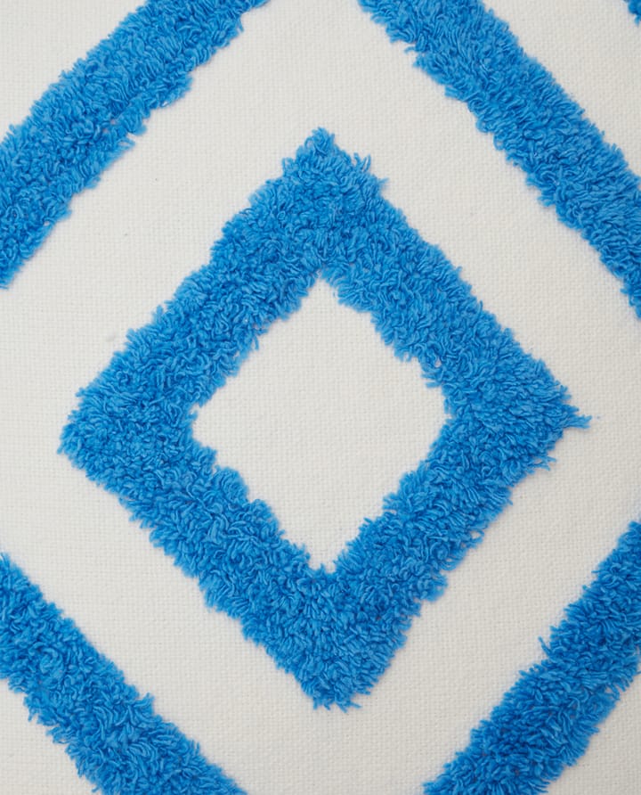 Rug Graphic Canvas kussenhoes 50x50 cm - Blauw-wit - Lexington