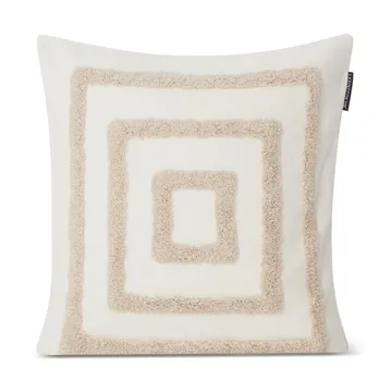 Rug Graphic Canvas kussenhoes 50x50 cm - Wit-lichtbeige - Lexington