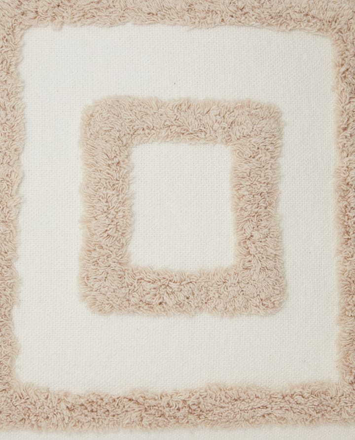 Rug Graphic Canvas kussenhoes 50x50 cm - Wit-lichtbeige - Lexington