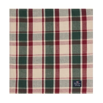 Ruitlinnen/katoenen servet 50x50 cm - Green-red-beige - Lexington