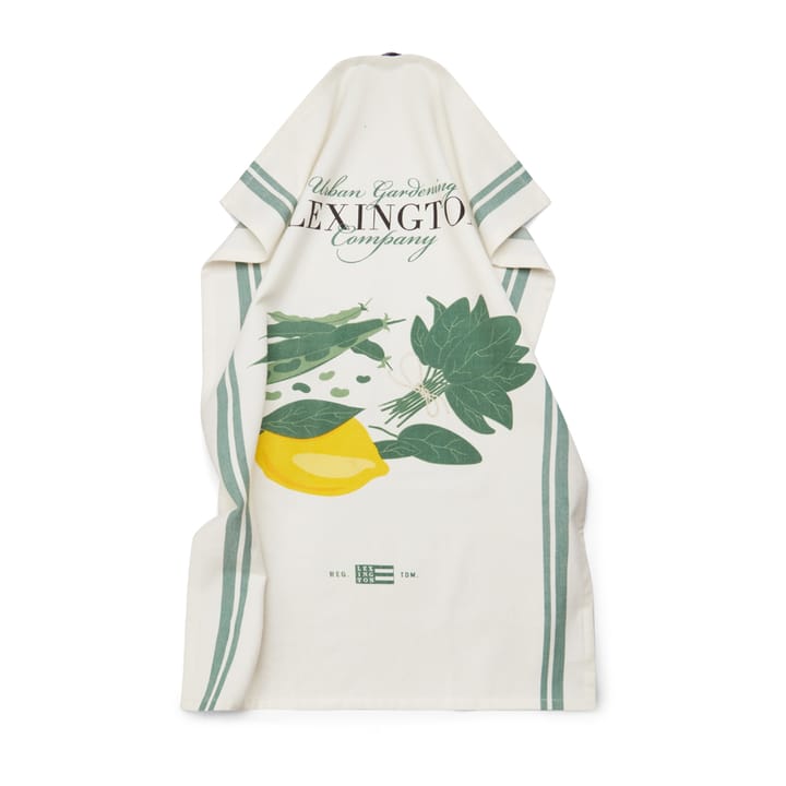 Salad keukenhanddoek 50x70 cm, Wit-groen Lexington