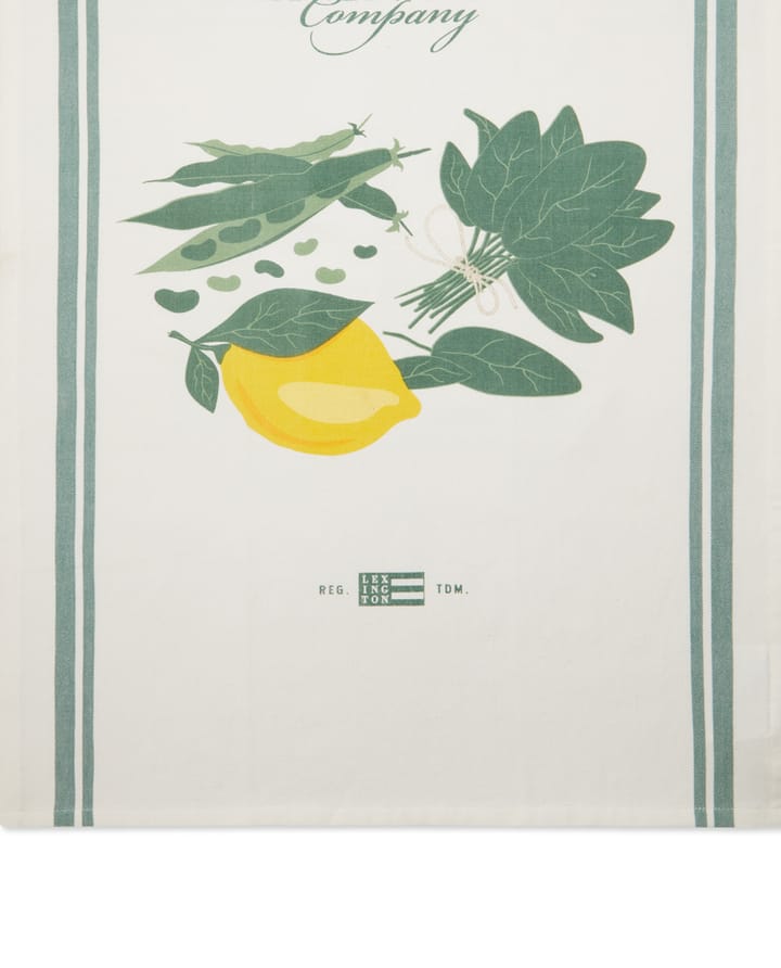Salad keukenhanddoek 50x70 cm, Wit-groen Lexington
