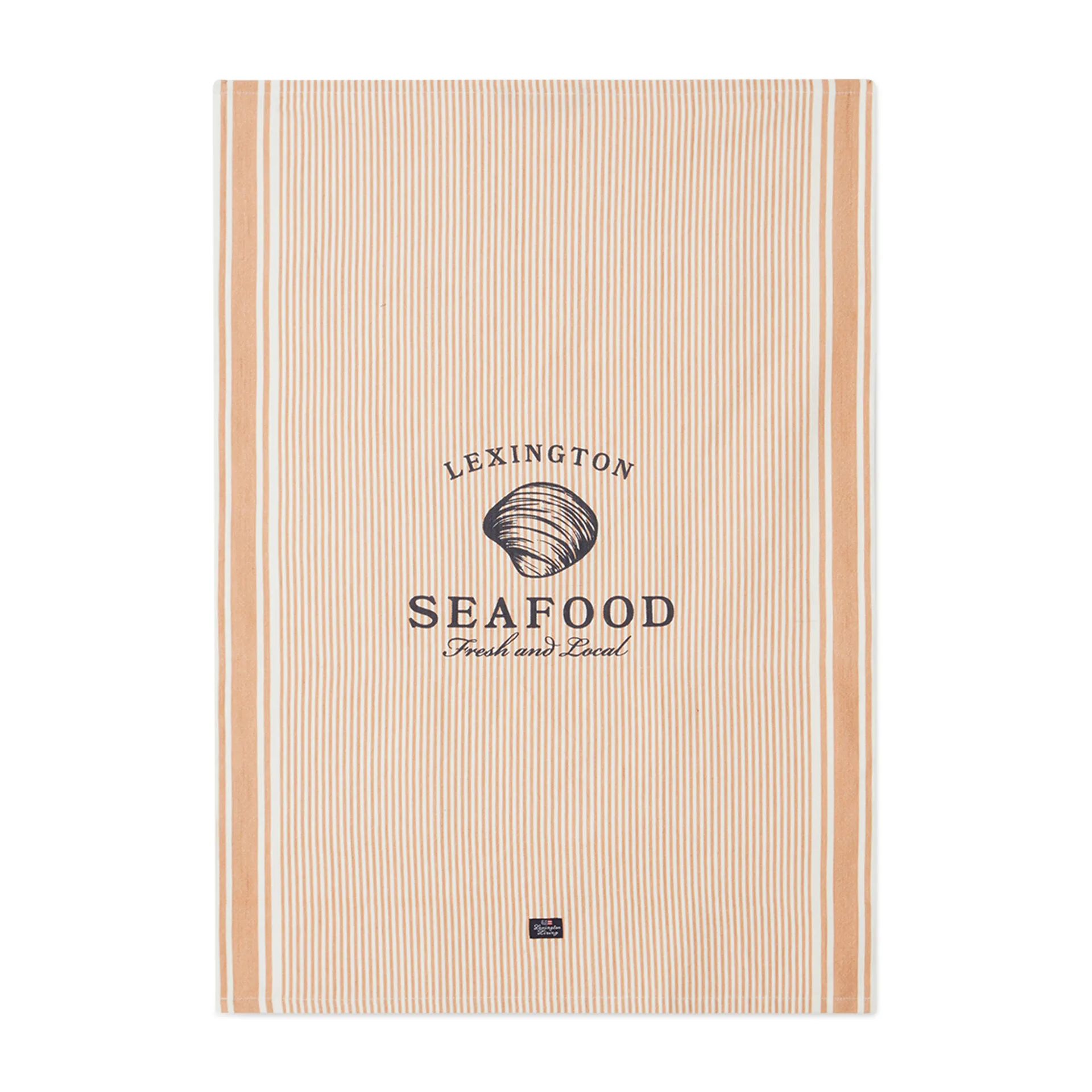 Seafood Striped & Printed keukenhanddoek 50x70 cm, Beige-wit Lexington