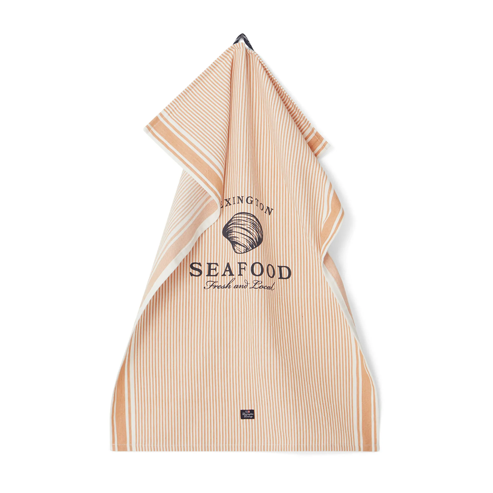 Seafood Striped & Printed keukenhanddoek 50x70 cm, Beige-wit Lexington