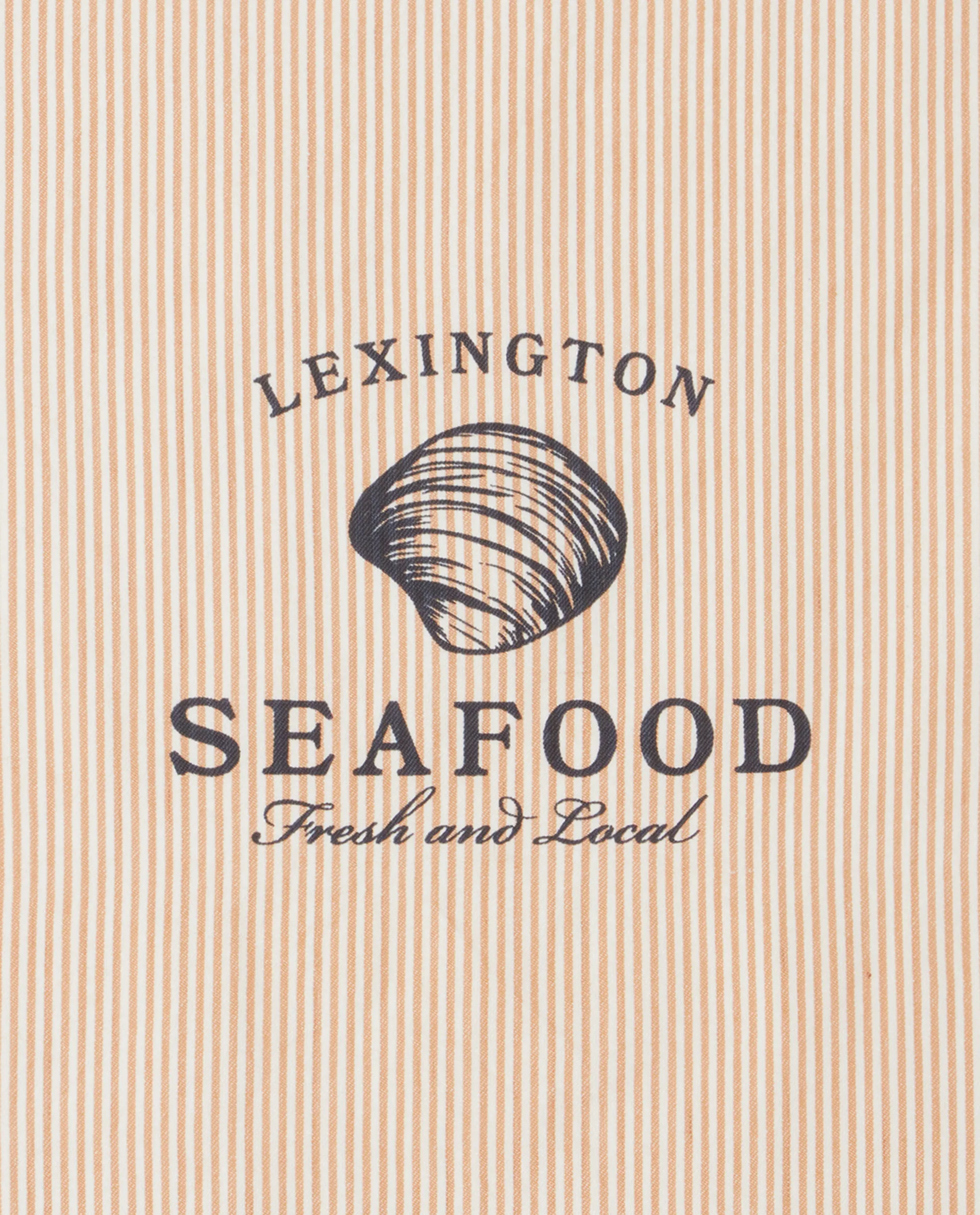 Seafood Striped & Printed keukenhanddoek 50x70 cm, Beige-wit Lexington