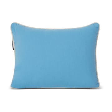 Seaside Small Organic Cotton Twill kussen 30x40 cm - Blauw-lichtbeige - Lexington